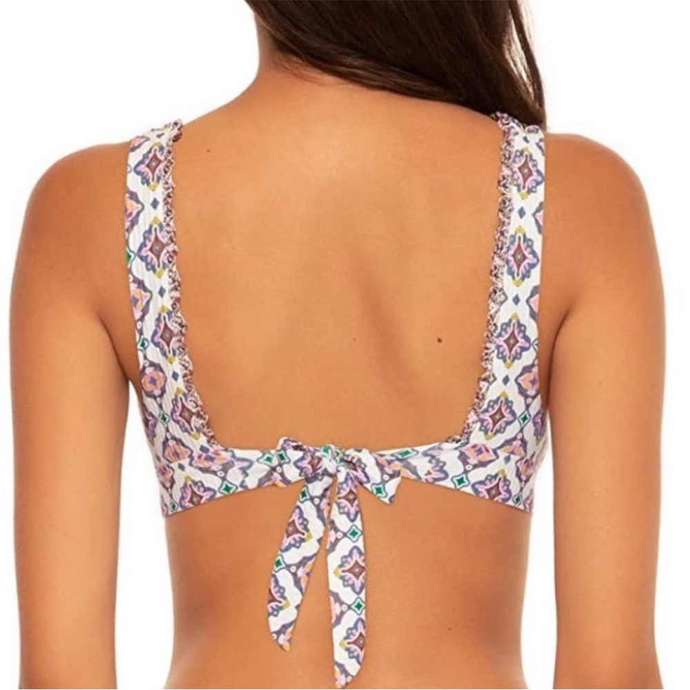 Becca Rebecca Virtue Elliana Banded Halter Bikini Top in Marrakesh SZ L NWT - Picture 3 of 6